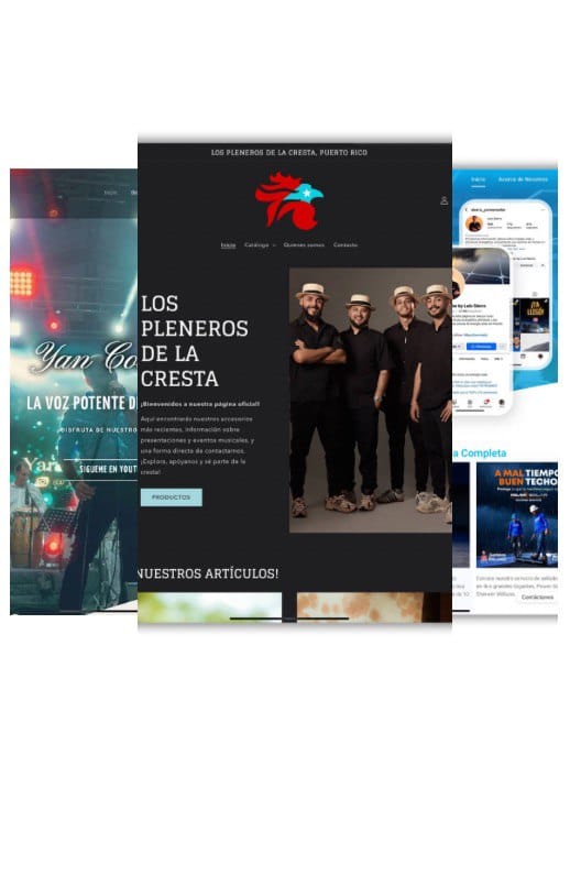 Dispositivo móvil mostrando un sitio web responsive y accesible